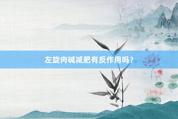 左旋肉碱减肥有反作用吗？